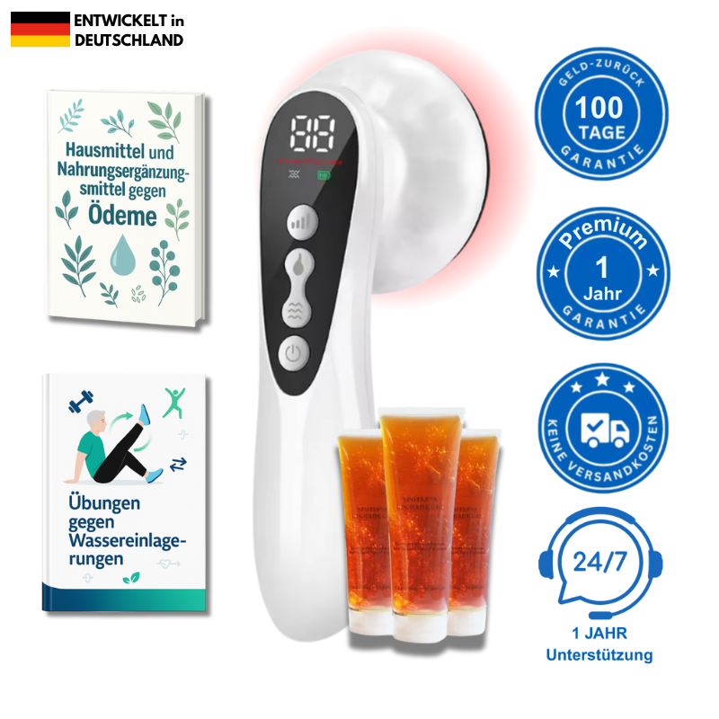 5-in-1-Gerät für Lymphdrainage und Beintherapie